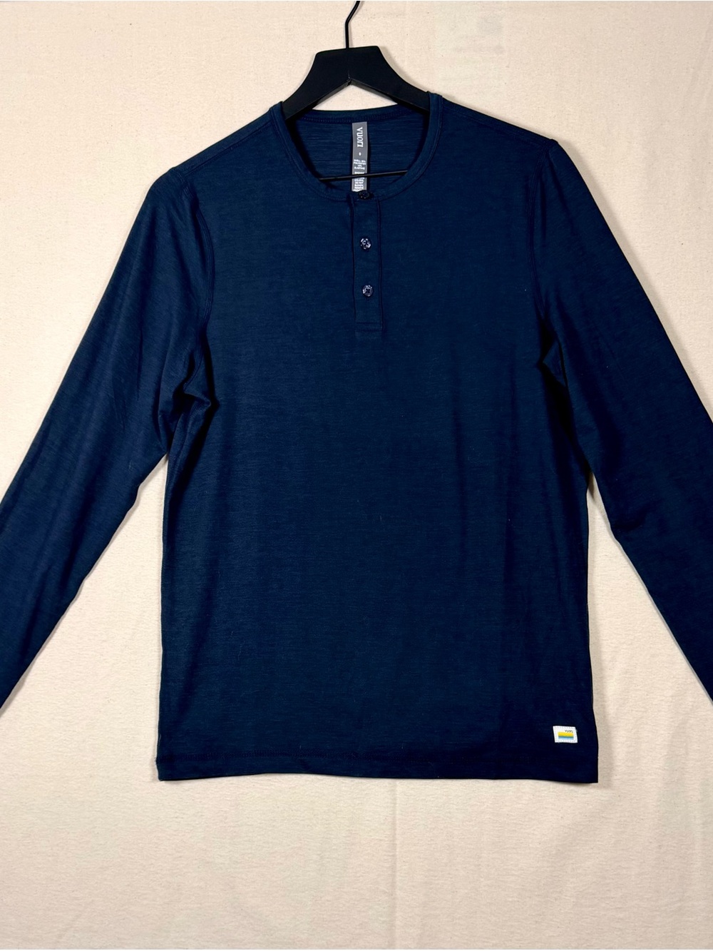 Vuori Navy Long-Sleeve Henley